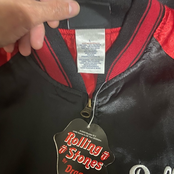 THE ROLLING STONES OFFICIALLY LICENSED JUNIORS SIZE VARSITY JACKET! BRAND NWT - Picture 5 of 6
